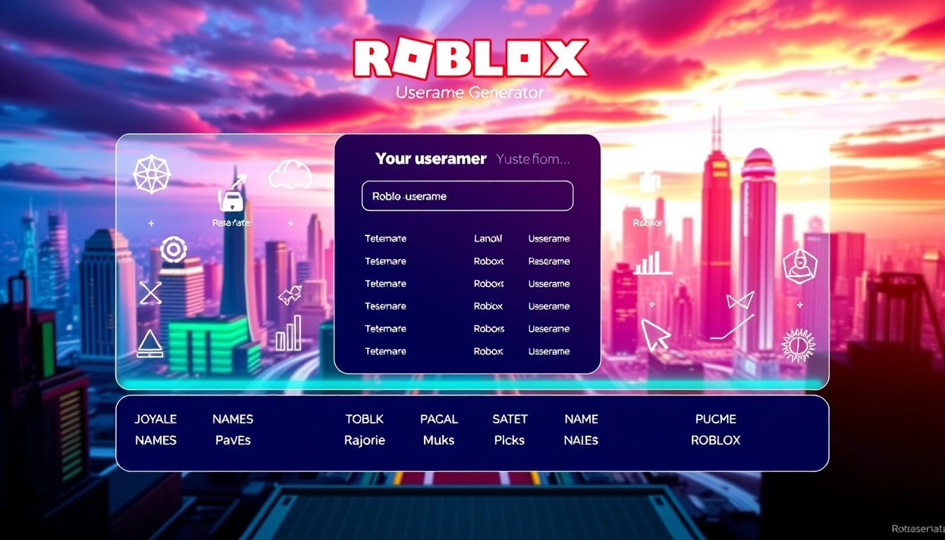Roblox username generator for cool Roblox names