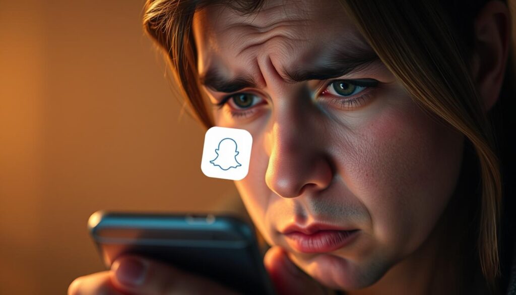 A perplexed user stares at their smartphone screen, brow furrowed, as a stubborn app icon refuses to budge despite repeated taps on the uninstall button. The scene is bathed in a warm, ambient light, casting subtle shadows that accentuate the user's frustration. The app icon hovers defiantly in the middle of the frame, surrounded by a hazy, out-of-focus background that suggests the user's overwhelming focus on the uncooperative app. The composition is balanced, with the user's face and the app icon forming a visual triangle that draws the viewer's attention to the central conflict. The overall mood is one of mild exasperation, reflecting the common experience of struggling to remove an unwanted app from a mobile device.