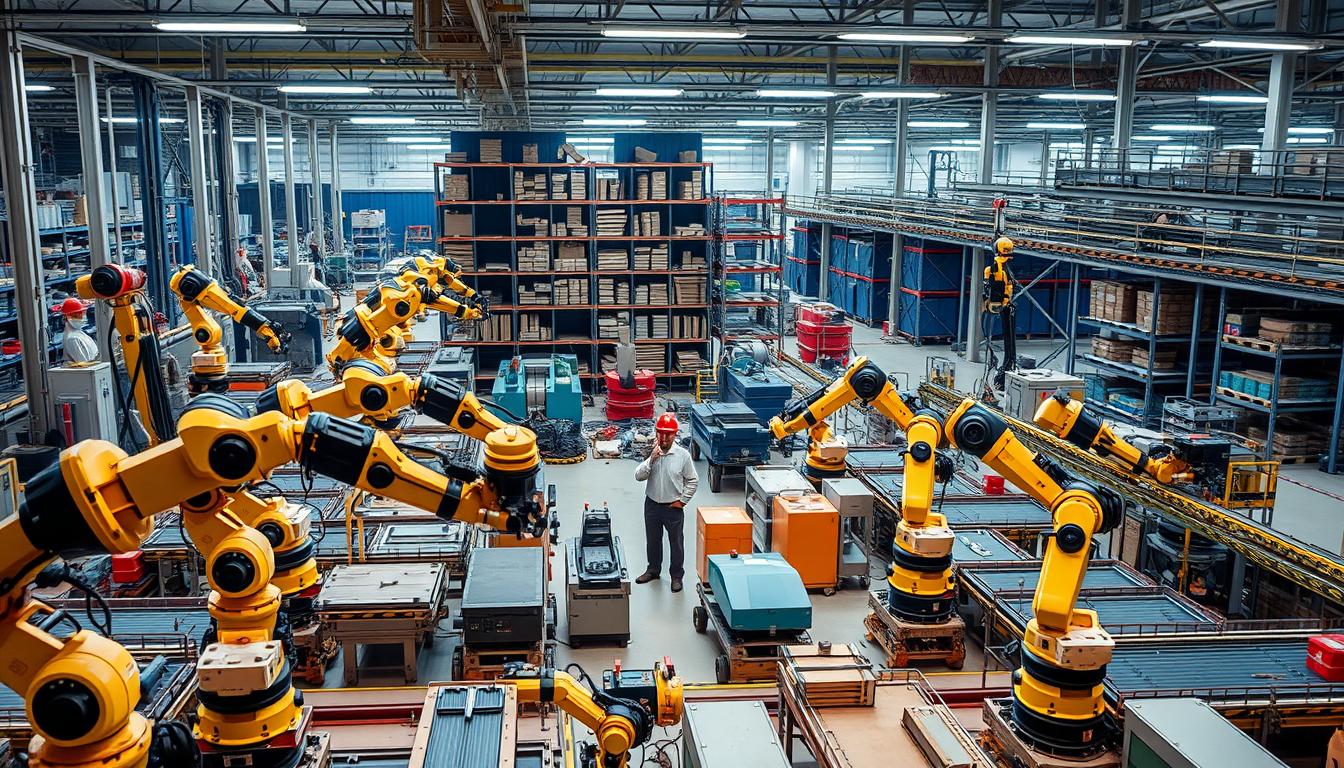 robótica na produção