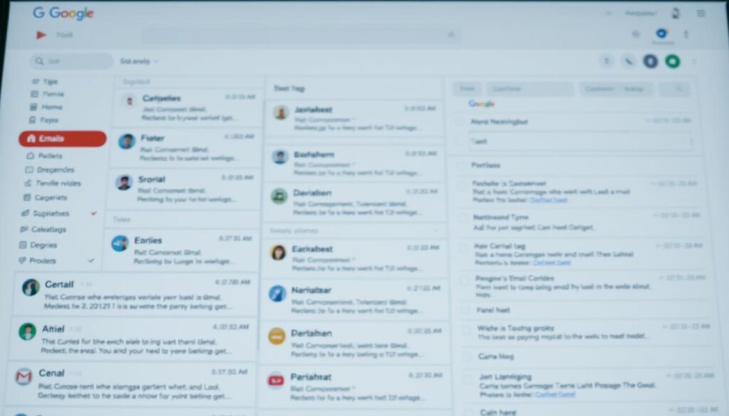 sistema de organização Gmail sistema de organização Gmail