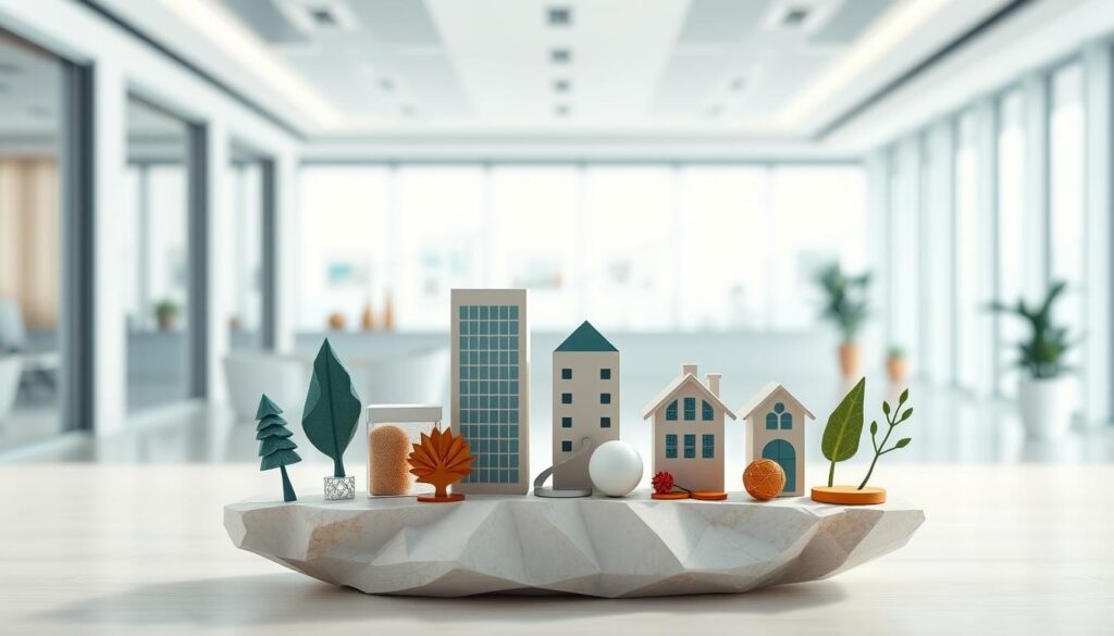 A balanced portfolio of diverse financial assets, meticulously arranged against a backdrop of a modern, minimalist office. In the foreground, a tactile, low-poly representation of stocks, bonds, real estate, and alternative investments, their relative proportions conveying the essence of strategic asset allocation. Soft, diffused lighting illuminates the scene, creating a sense of calm deliberation. The middle ground features subtle, elegant infographic elements, guiding the viewer's eye through the interplay of asset classes. The background exhibits a clean, airy ambiance, with hints of sleek, contemporary architecture hinting at the broader financial landscape. The overall composition strikes a balance between analytical precision and aesthetic appeal, embodying the principles of prudent investment strategy. A balanced portfolio of diverse financial assets, meticulously arranged against a backdrop of a modern, minimalist office. In the foreground, a tactile, low-poly representation of stocks, bonds, real estate, and alternative investments, their relative proportions conveying the essence of strategic asset allocation. Soft, diffused lighting illuminates the scene, creating a sense of calm deliberation. The middle ground features subtle, elegant infographic elements, guiding the viewer's eye through the interplay of asset classes. The background exhibits a clean, airy ambiance, with hints of sleek, contemporary architecture hinting at the broader financial landscape. The overall composition strikes a balance between analytical precision and aesthetic appeal, embodying the principles of prudent investment strategy.